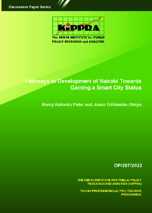 Pathways to Development of Nairobi Towards Gaining a Smart City Status – DP 287.pdf