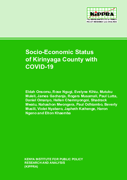 Socio-Economic Status of Kirinyaga County with COVID-19.pdf