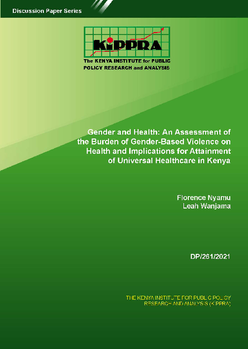 Gender and Health - An Assessment of the Burden of GBV on Health and Implications for Attainment UHC in Kenya -DP261.pdf