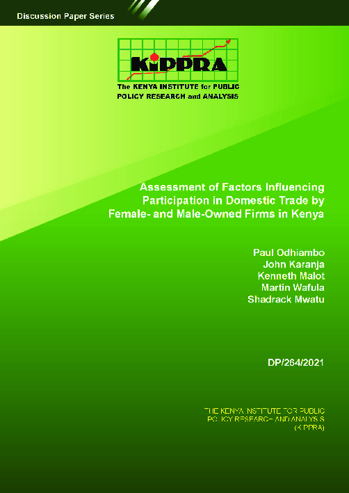 Assessment of Factors Influencing Participation in Domestic Trade by Female and Male-Owned Firms in Kenya-DP264.pdf