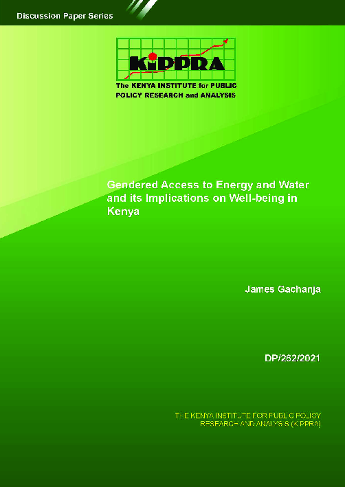 Gendered Access to Energy and Water and its Implications on Well-being in Kenya – DP262.pdf