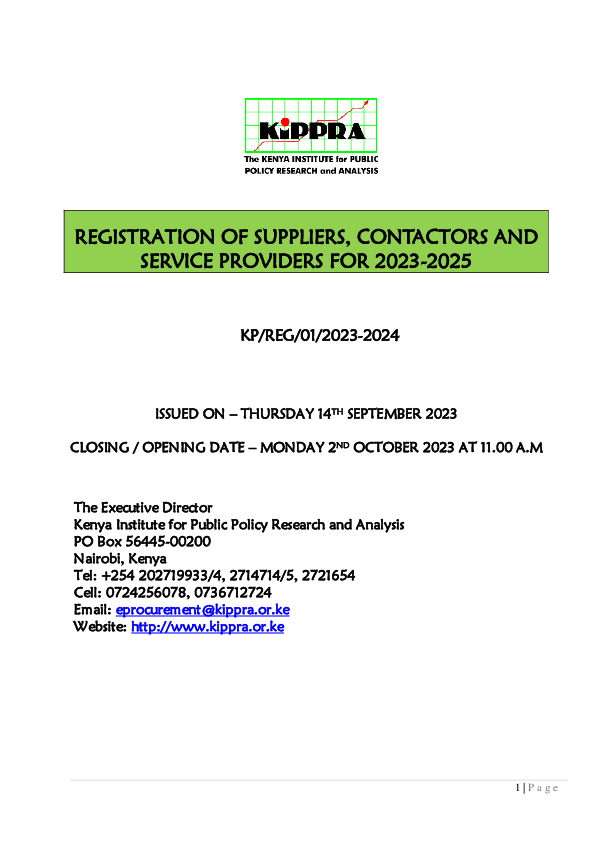 Registration Document - KIPPRA Registration of Suppliers 2023 - Final.pdf
