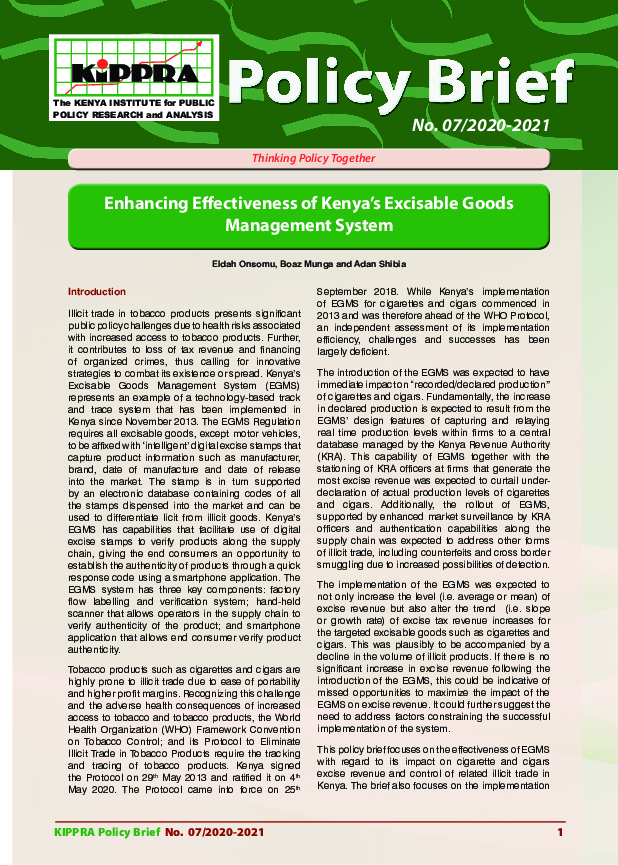 Enhancing Effectiveness of Kenya’s Excisable Goods Management System- PB No. 07-2020-2021.pdf