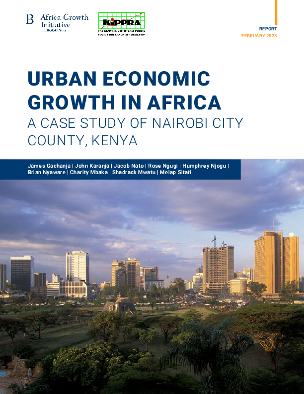 Urban Economic Growth in Africa - A Case Study of Nairobi City.pdf