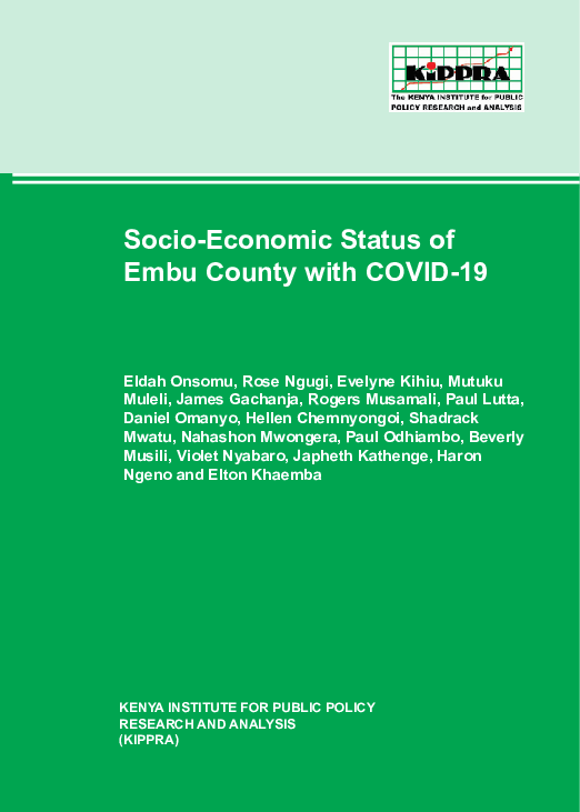 Socio-Economic Status of Embu County with COVID-19.pdf