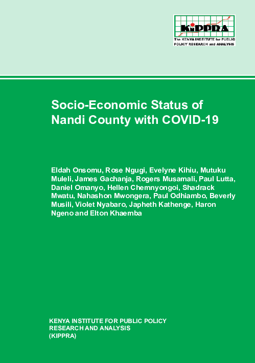 Socio-Economic Status of Nandi County with COVID-19.pdf