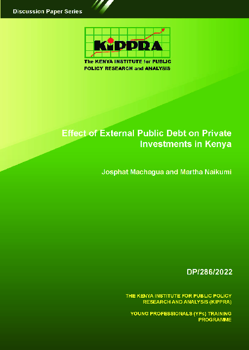 Effect of External Public Debt on Private Investments in Kenya – DP286.pdf