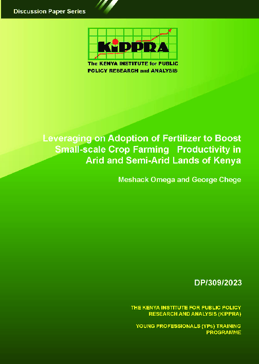 Leveraging on Adoption of Fertilizer to Boost Small-scale Crop Farming Productivity in ASALs of Kenya-DP309.pdf